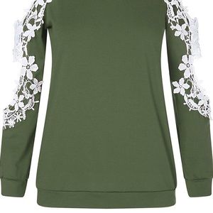 ⭐️StyleDome Lace Cold Shoulder⭐️